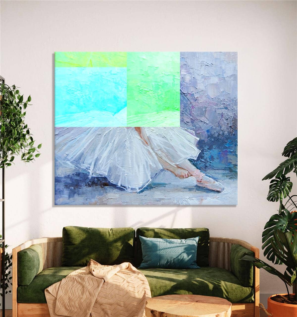 Baleye Hazırlanan Balerin Kanvas Baskı Tablo