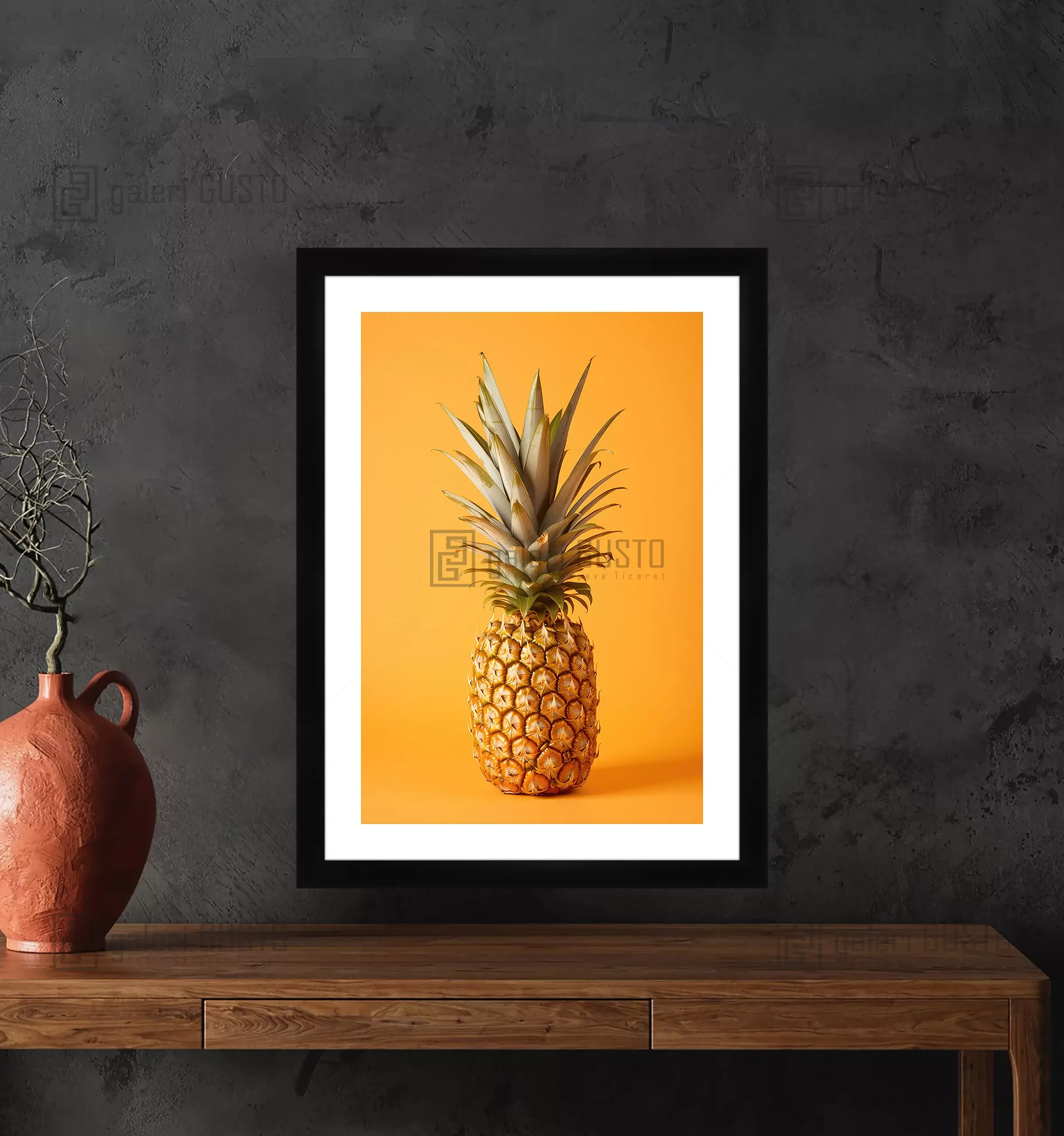Ananas Çerçeveli Poster